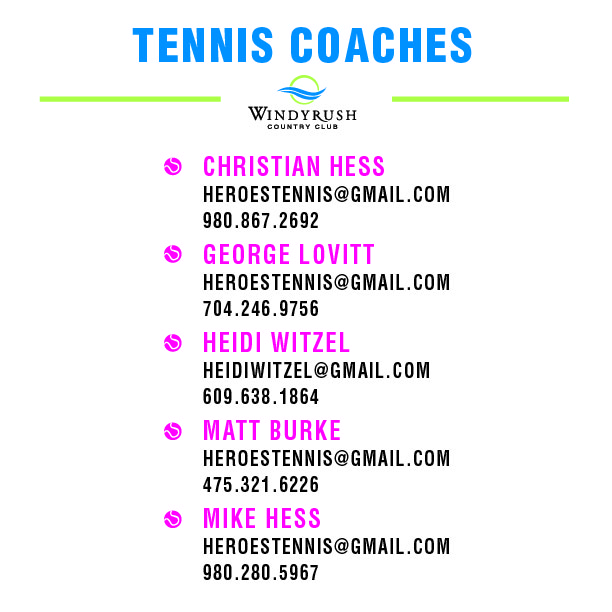 WR Tennis Coaches info